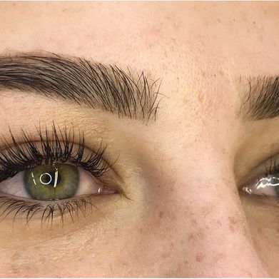 eyelash treatment done by our stylists in mansfield