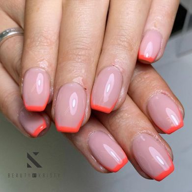 clear french tips done by our stylists in mansfield